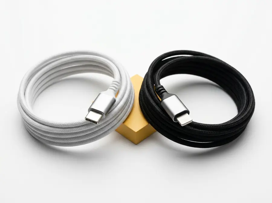 USB-C and Lightning cables